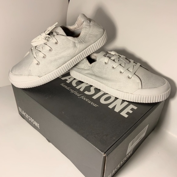 BLACKSTONE RL78 Leather White Metallic Low Sneaker - Picture 15 of 16